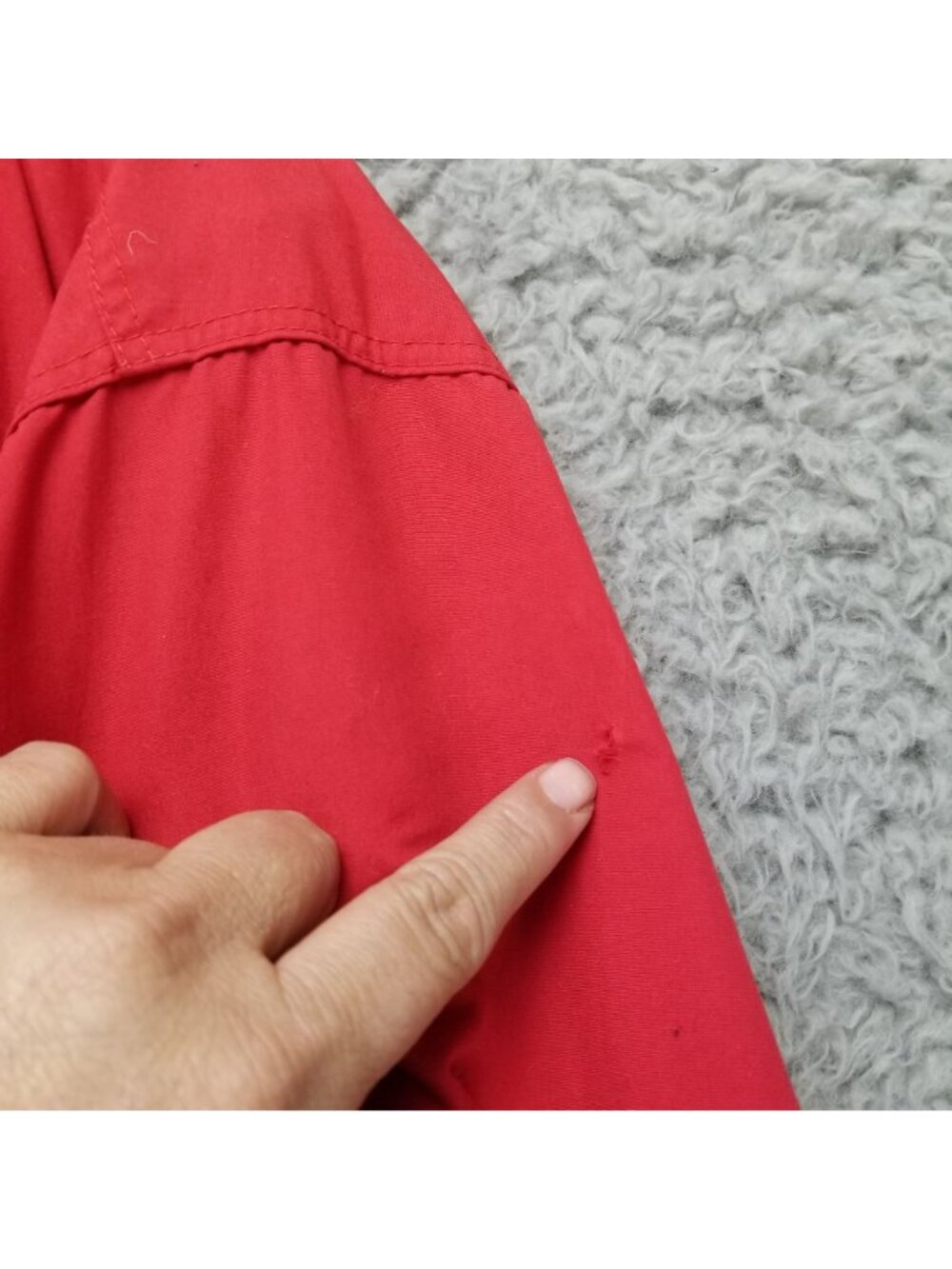 Patagonia Jacket Womens Large Red Anorak Insulated Parka Gorpcore *Read* - Picture 4 of 14